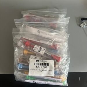 EAI‎ Education Color-Coded Spring Scales Set of 18 Science Physics Lab 560396